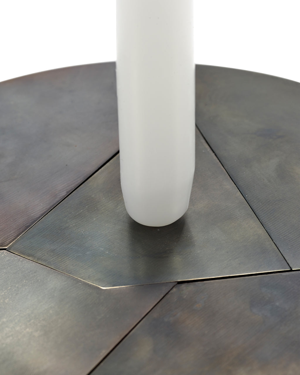 Candelabra - Bougeoir - Acier Bleui - Noir