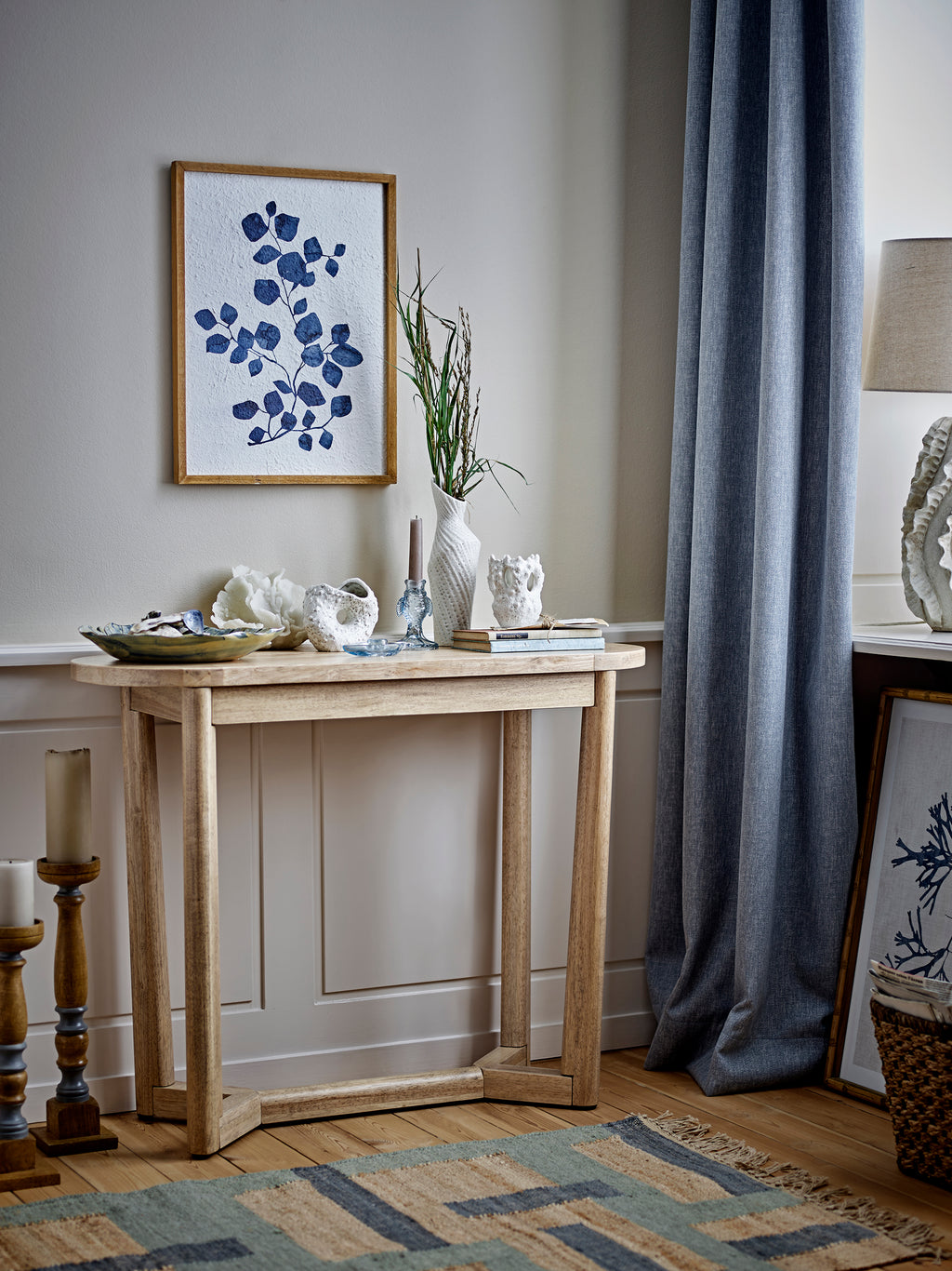 Linley - Bougeoir - Bleu - Verre