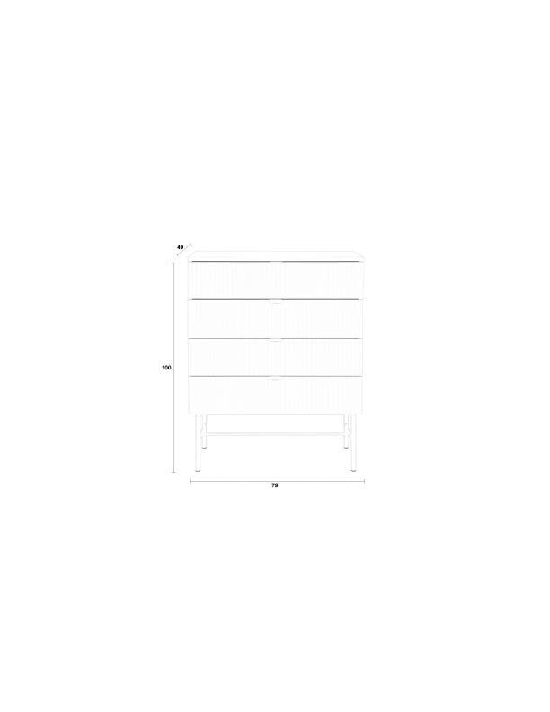 Cayo - Wardrobe - MDF - Gray