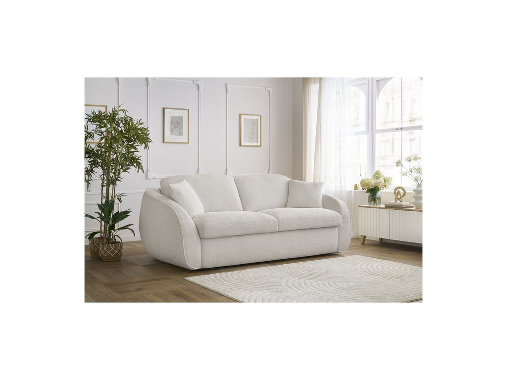 Cezanne - Straight Sofa Bed with Express Opening - Bouclé Fabric