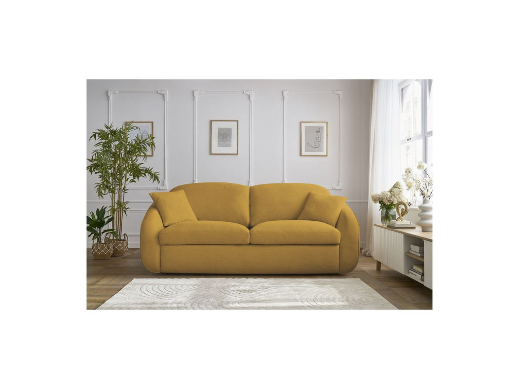 Cezanne Straight Sofa Bed with Express Opening and Smooth Fabric