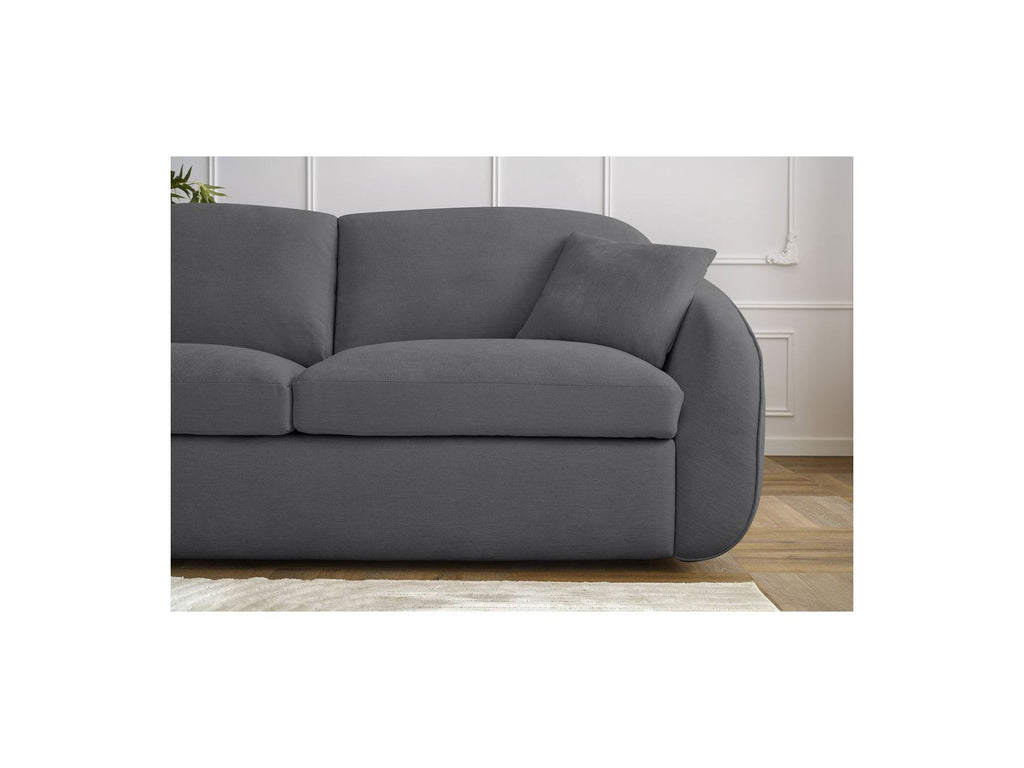 Cezanne Straight Sofa Bed with Express Opening and Smooth Fabric