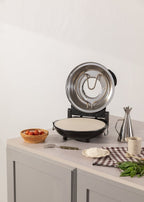 Pizza Maker - Horno de pizza eléctrico con piedra refractaria - Negro