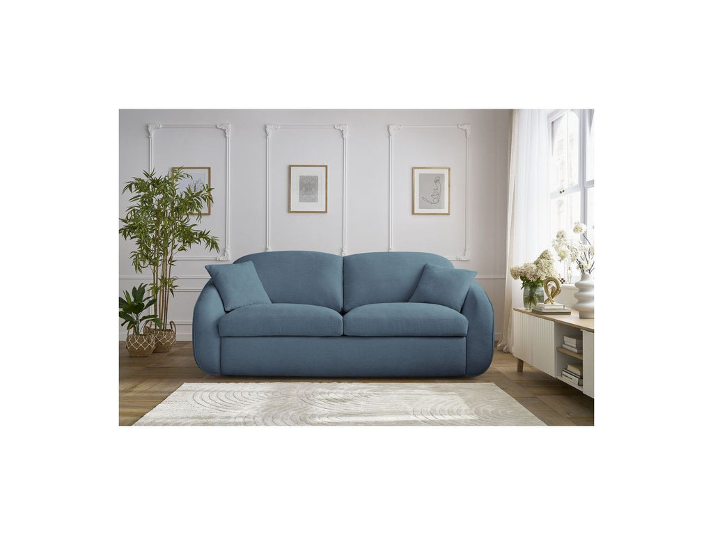 Cezanne Straight Sofa Bed with Express Opening and Smooth Fabric
