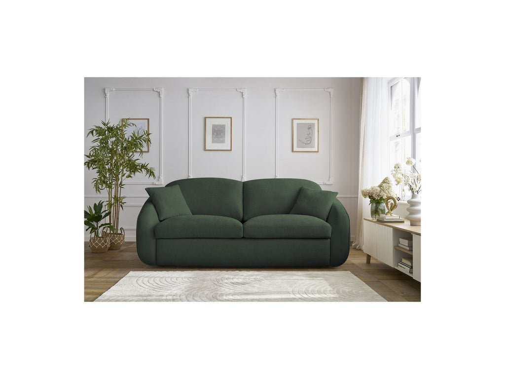 Cezanne Straight Sofa Bed with Express Opening and Smooth Fabric