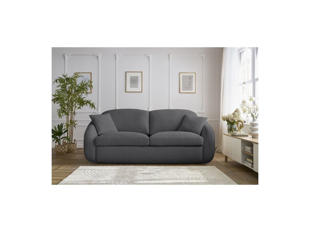 Cezanne Straight Sofa Bed with Express Opening and Smooth Fabric