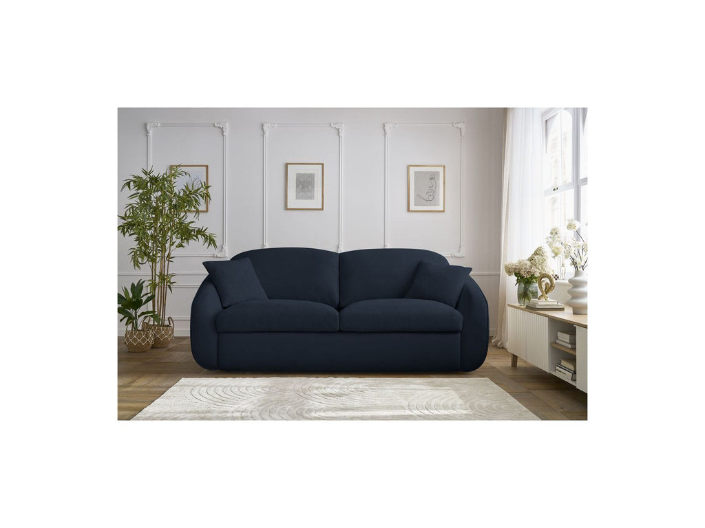 Cezanne Straight Sofa Bed with Express Opening and Smooth Fabric
