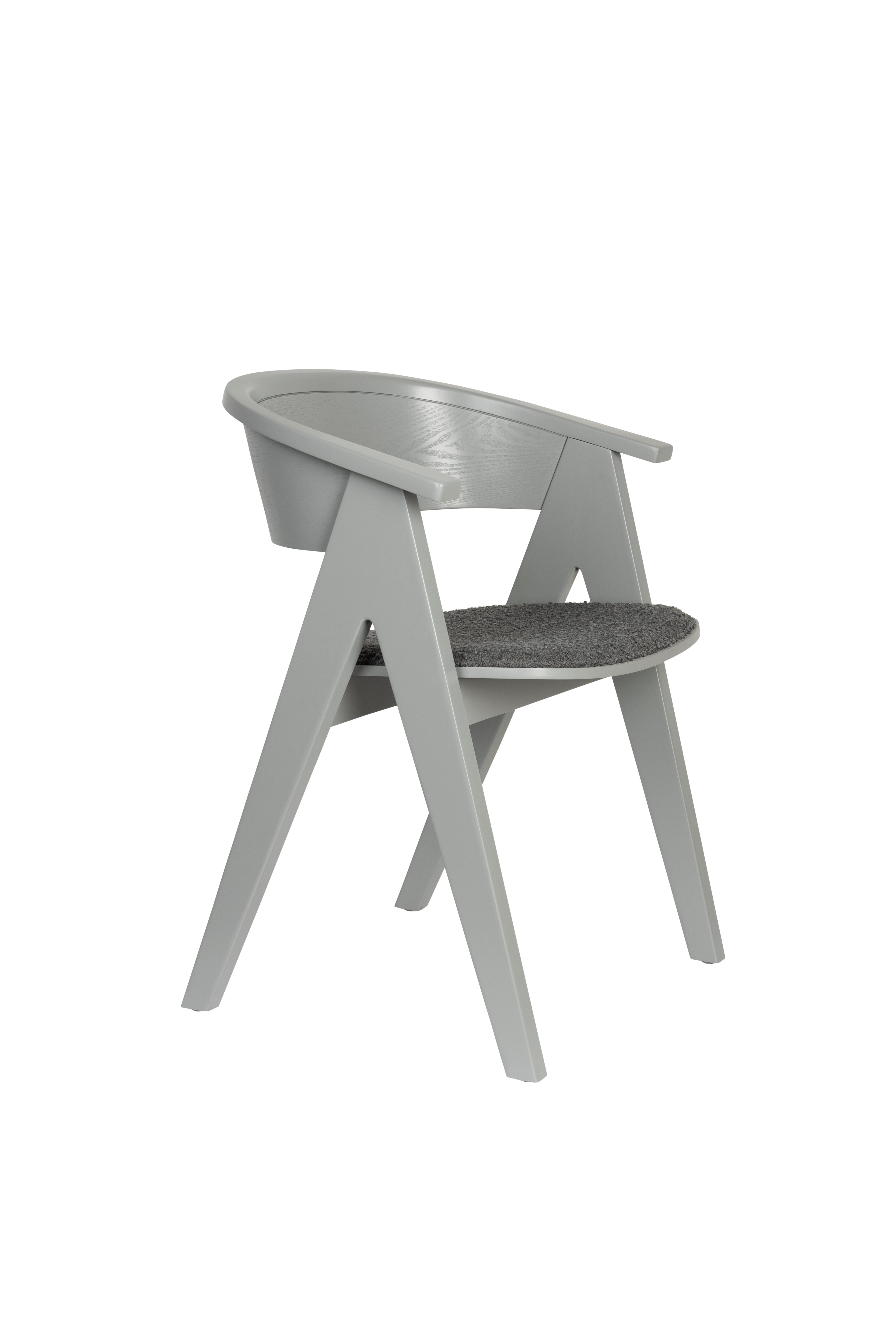 Ndsm - Dining Room Armchair - Solid Ash - Gray