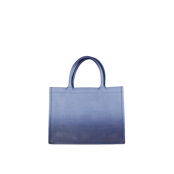 Dior - Christian Leather Medium Book Cabas - Women - Blue