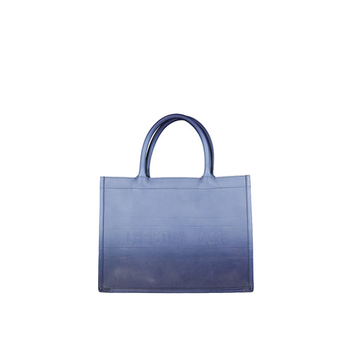 Christian Dior Tote mediano de piel tipo libro - Mujeres - Azul