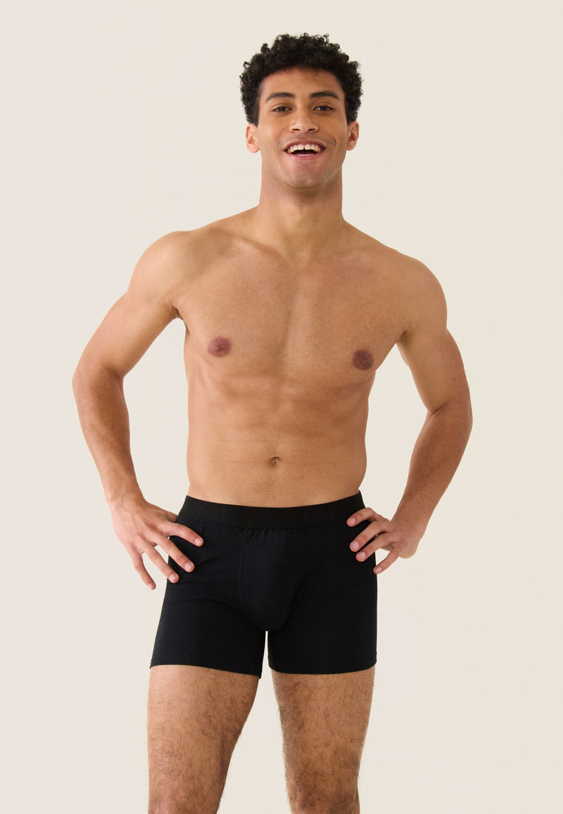 Michel Noir - Boxer Long En Coton