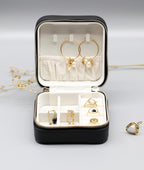 Square Jewellery Box - Pebbled - Grey