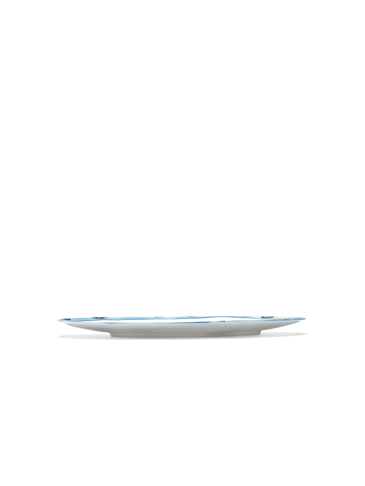 Midnight Flowers - 2er-Set Teller - L - Bone-China-Porzellan - Camelia Aubergine