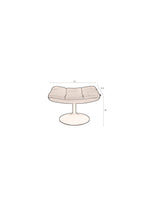 Bar - Pouf - Tissu - Marron doré