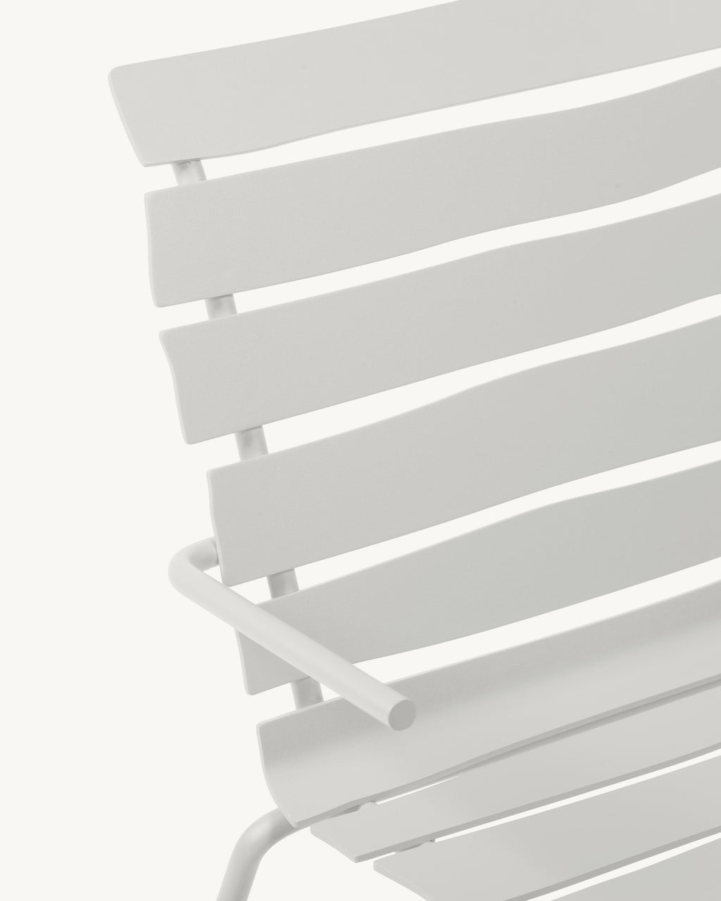 Aligned - Chaise Basse - Aluminium - Blanc