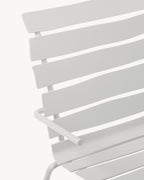 Aligned - Chaise Basse - Aluminium - Blanc