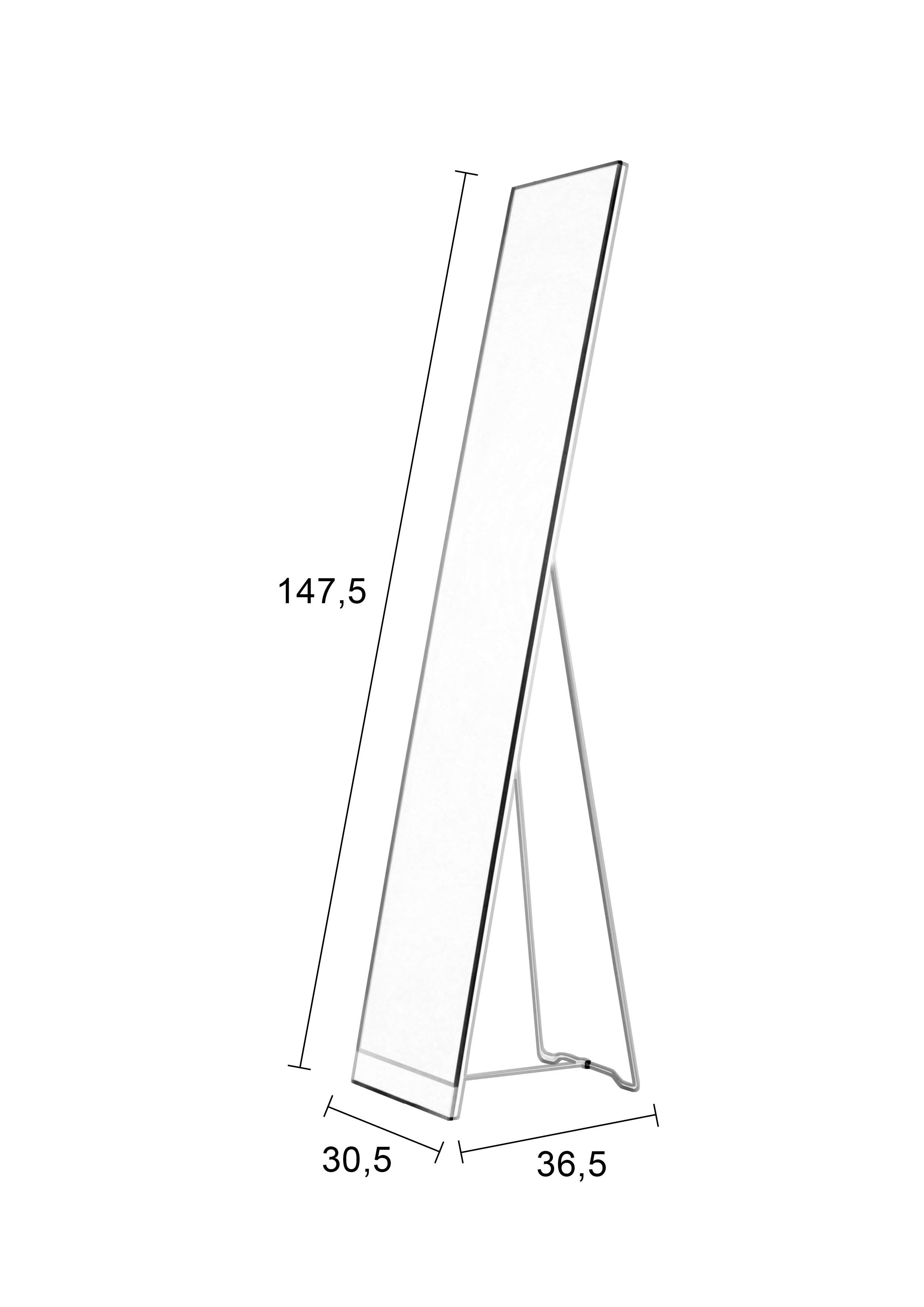 Stand - Mirror - Steel - White