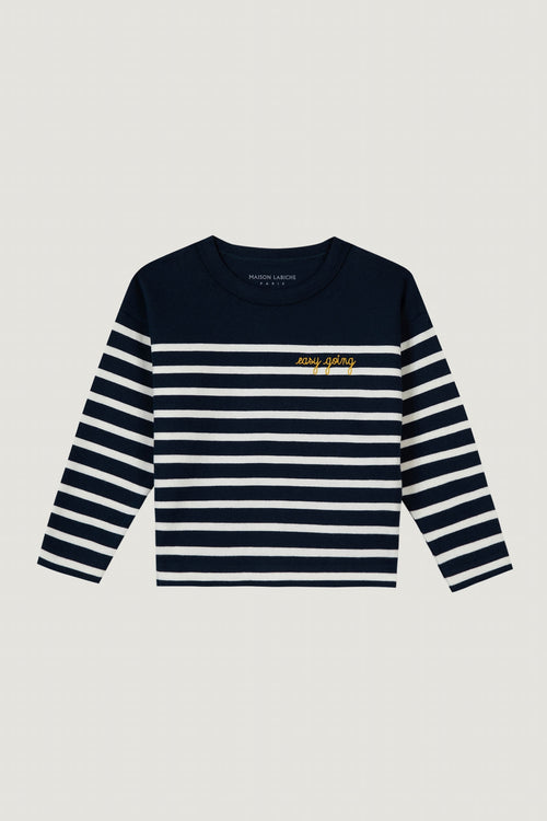 "easy going" long-sleeved moulin sailor shirt#color_midnight-blue-ivory