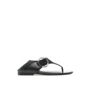 Sandales - Saint Laurent Ring Leather Flat - Black