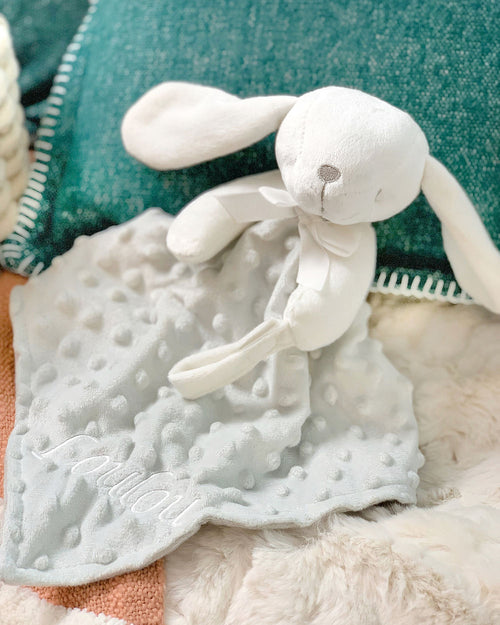 Le Lapinou Gris Perle - Doudou Attache Tétine