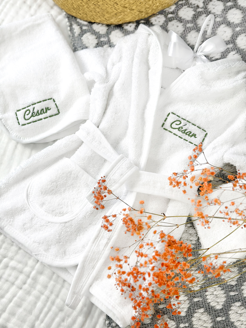 Le Bain - Peignoir - Serviette - Gant