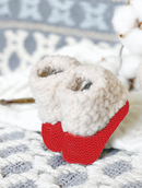 Les Amoureux - Newborn Booties - Red