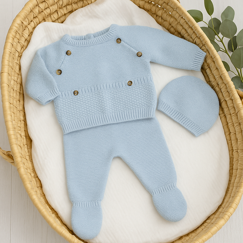 Le Chouchou - Birth Keychain - Cloud Blue