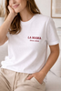 Le T-shirt Mom - Blanc - À Personnaliser