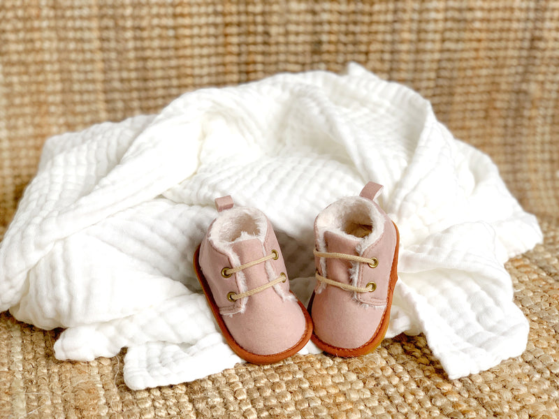 Lined Boots - Old Rose Color