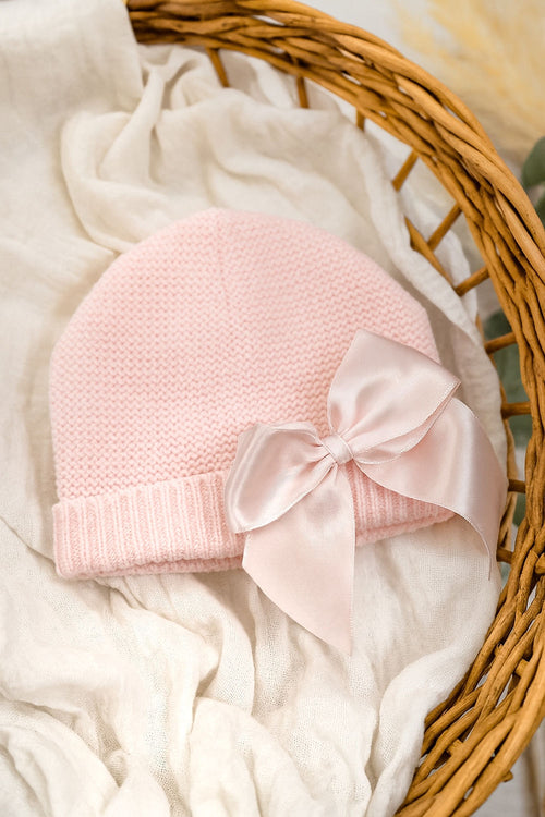 Le Chouchou - Bonnet De Naissance - Rose Dragé