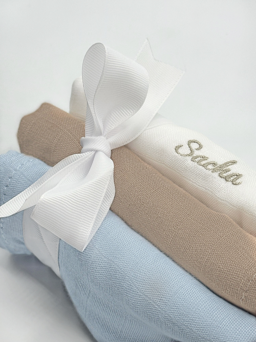 Lot De 3 Langes - Nuage Et Coton