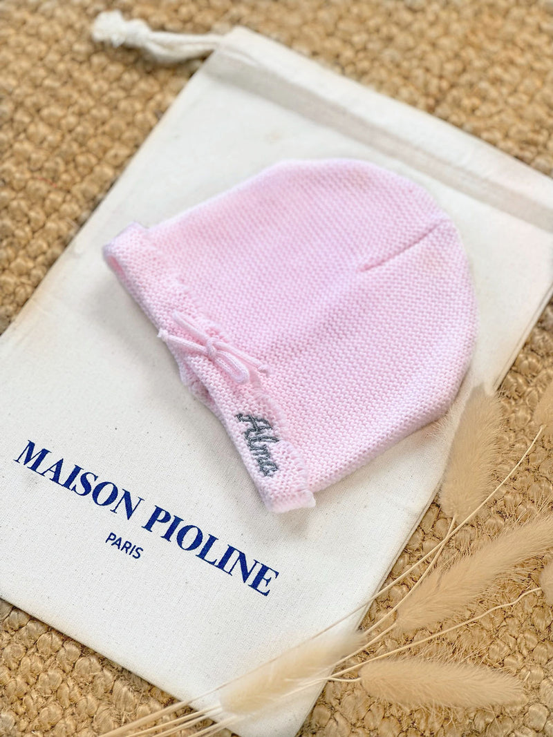 L'Amoureuse - Birth Bonnet - Dragé Pink