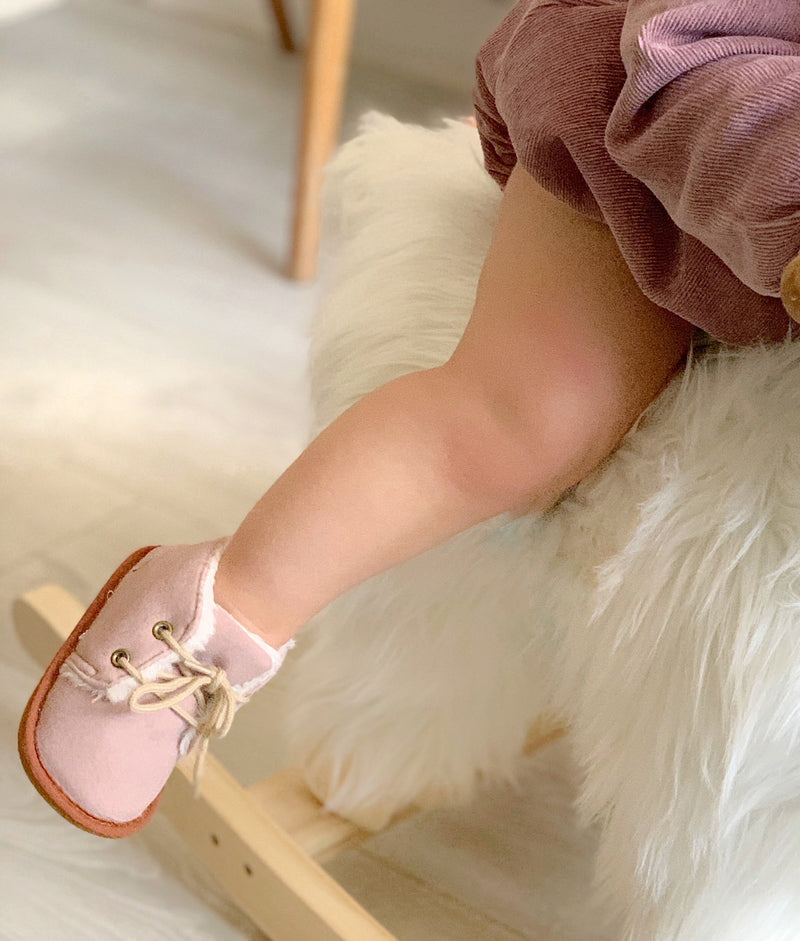 Lined Boots - Old Rose Color