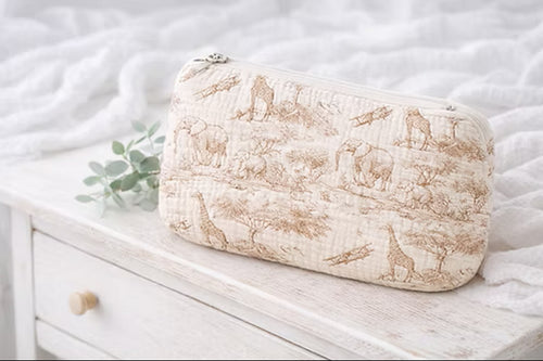 Le Petit Voyage - Trousse Beige - À Personnaliser