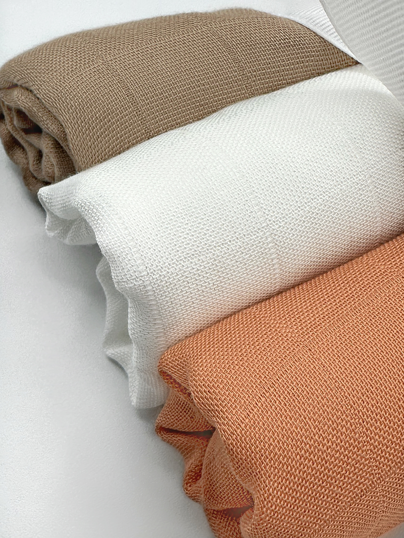 Set Of 3 Swaddles - Dunes Sand