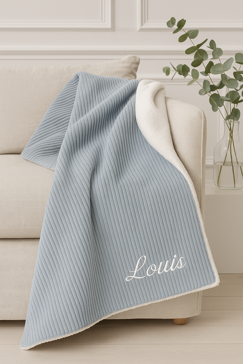 Le Douillet - Couverture Doublée Bleu Denim