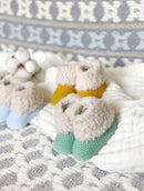 Les Amoureux - Newborn Booties - Navy Blue