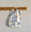 Waterproof Bib "Le Fabuleux" - Brick - Toile De Jouy Inspiration