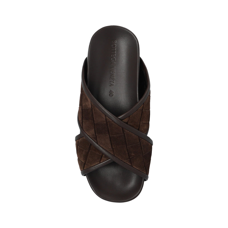 Sandales Croisées Bottega Veneta Tarik - Homme - Brown