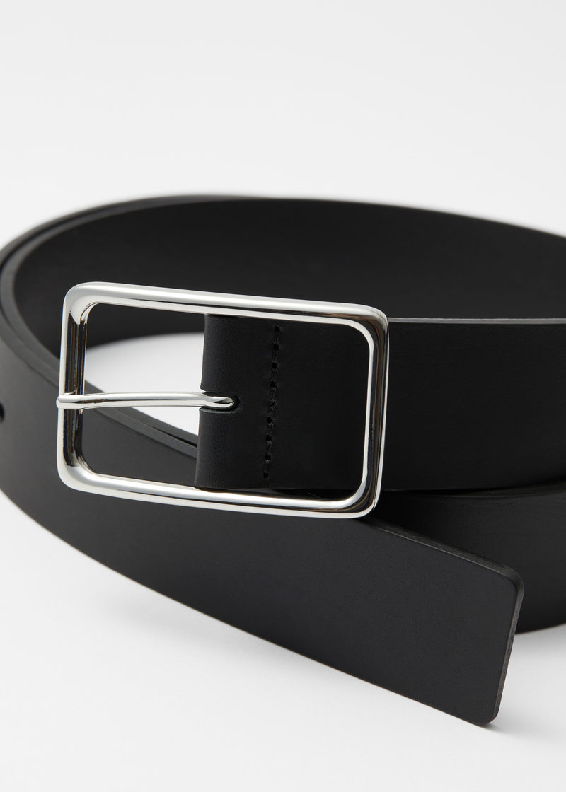 Belt S Rosalie Belt Mid Waist - Black - Women