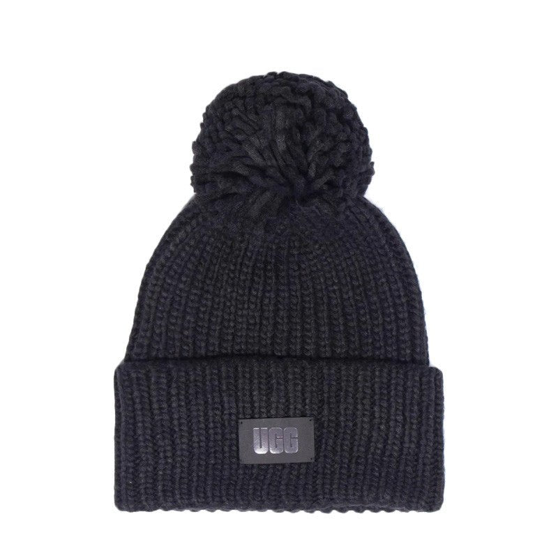 Écharpe Chunky Rib Beannie Knit Pom - Noir - Mixte