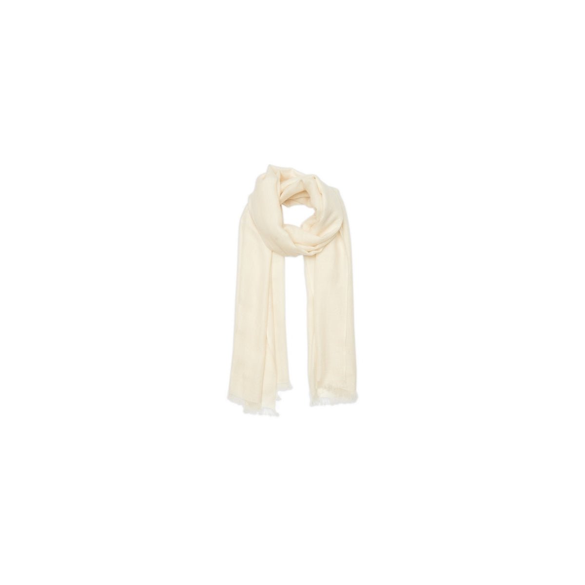 Echarpe Trelew 150X55Cm - White - 100% Voile De Cachemire - Mixte