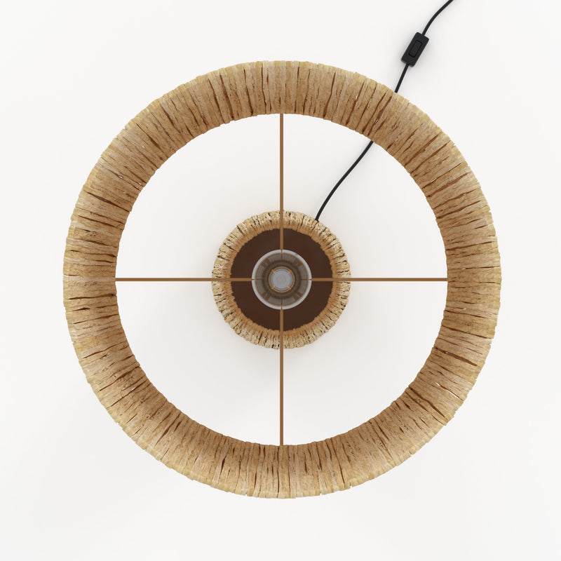 Grande lampe Soléa en feuille de palmier