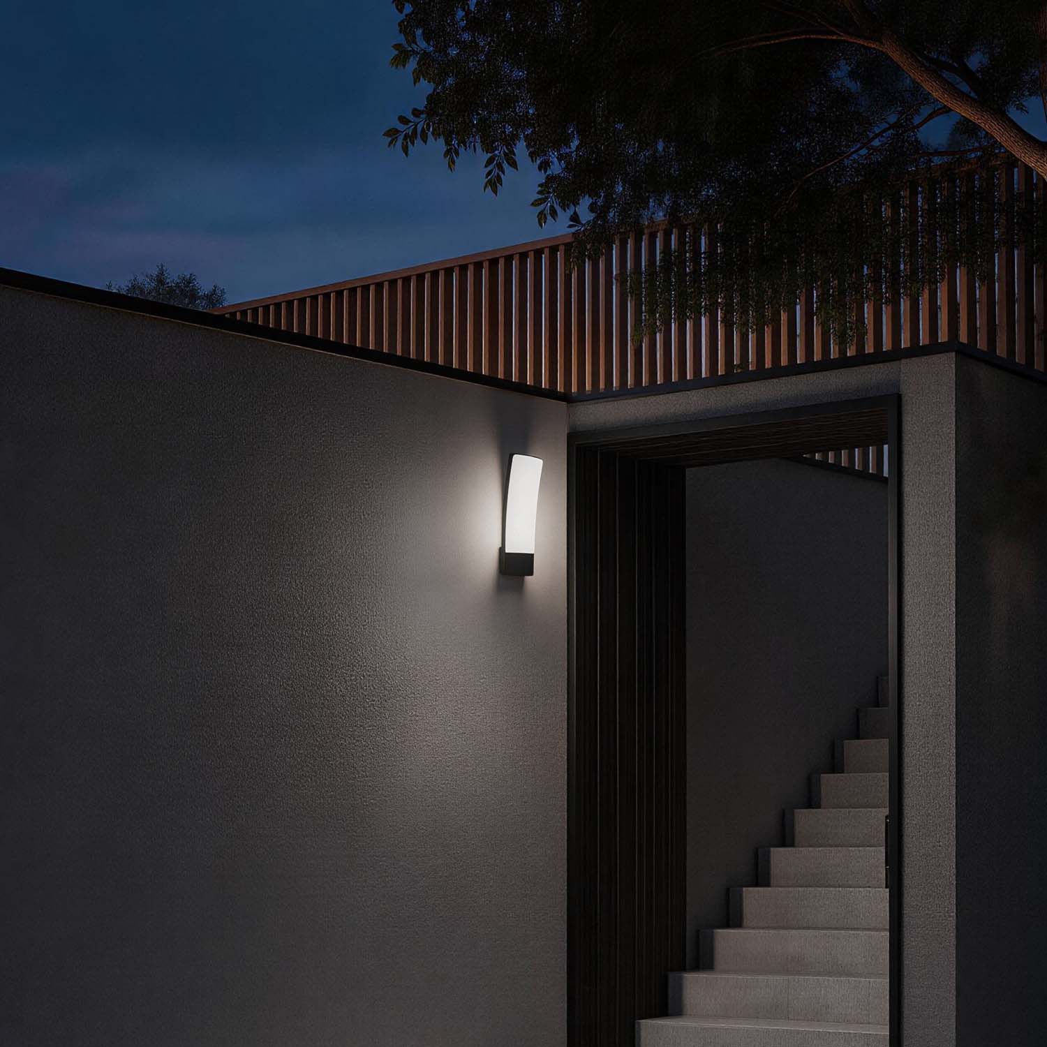 Kira Grey - Aplique de Pared a Red Eléctrica - Aluminio - Gris Oscuro