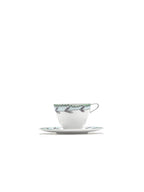 Midnight Flowers - Lot De 2 Tasses À Café Hautes + Soucoupes - Porcelaine Bone China - Blossom Milk