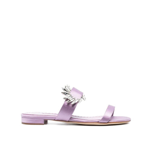 Sandales - Manolo Blahnik Chivela 010 Flat - Lilac
