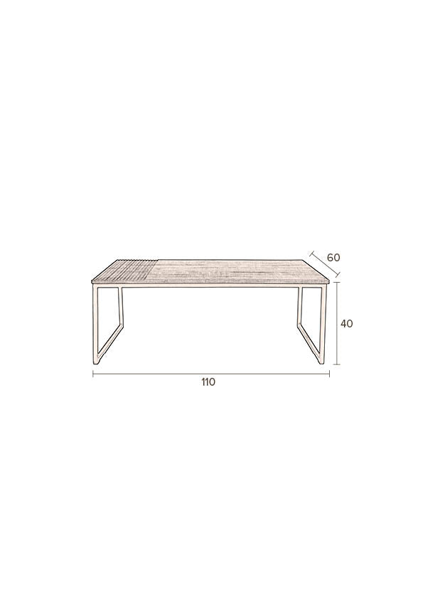 Randi - Coffee Table - Mango wood - Brown
