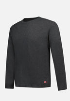Camiseta de Manga Larga Superbe de Algodón - Gris Marengo