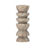 Tasya - Set of 4 Tealight Holders - Natural - Marble