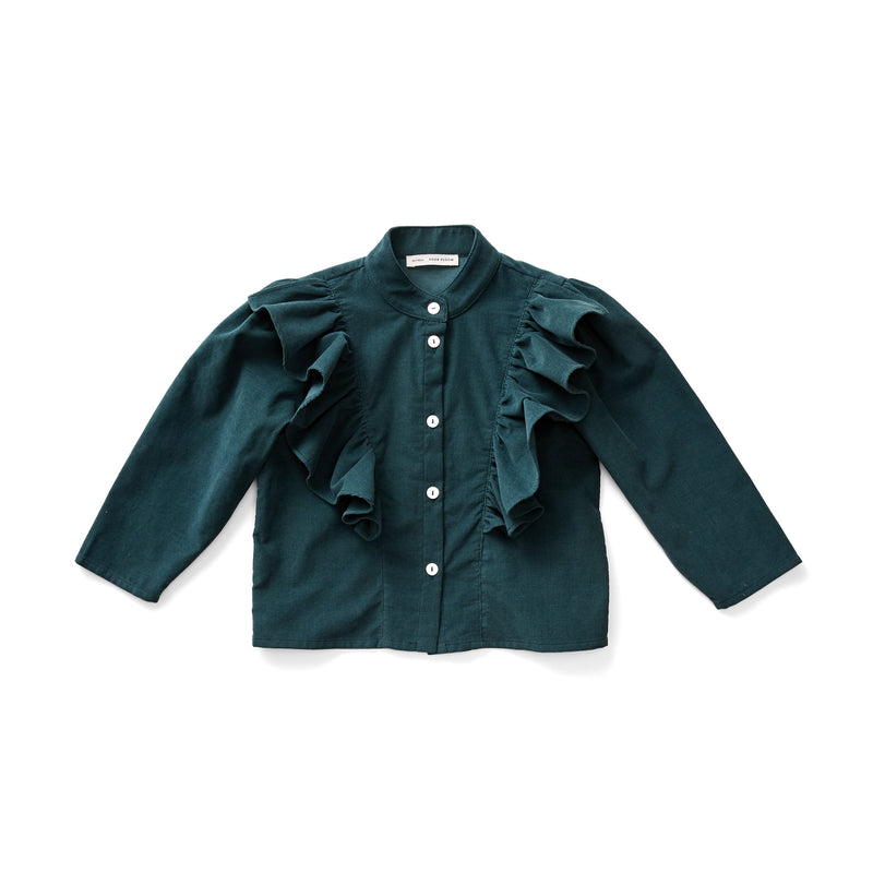 Blusa Edna evergreen - Selección Soor Ploom disponible en amaetc.com, concept store ecológico para niños